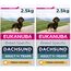 Eukanuba Breed Specific Dackel Trockenfutter - optimal auf die Rasse abgestimmtes Premium Hundefutter mit Huhn, 2,5 kg (Packung mit 2)