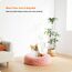 HMTOPE Orthopädisches Hundebett rund Hundekissen Hundesofa Katzenbett Donut Kuscheliges Hundekorb Waschbar, 70 cm Ø, Rosa