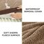 BEDSURE orthopädisches Hundebett kleine Hunde - 76x51x7.6cm Hundekissen flauschig Hundematte waschbar Hundematratze in braun für kleine Hunde