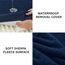 BEDSURE orthopädisches Hundebett Grosse Hunde - 91x69x7.6cm Hundekissen flauschig Hundematte waschbar Hundematratze in Navyblau für große Hunde