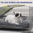 KSIIA Hundebett Grosse Hunde, Waschbar Hundekissen flauschig, Hundematte für große, mittelgroße Hunde, rutschfeste Unterseite, atmungsaktiv, Haustierbett Hundematratze Dunkelgrau 90x60cm
