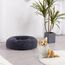 HMTOPE Orthopädisches Hundebett rund Hundekissen Hundesofa Katzenbett Donut Kuscheliges Hundekorb Waschbar, 70 cm Ø, Dunkelgrau