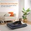 HMTOPE Orthopädisches Hundebett, Hundematte im Doppelstock-Design, Waschbar Hundekissen, Abnehmbar Hundekorb, 90 cm für Kleine bis Mittelgroße Hunde, Dunkelgrau