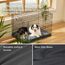 BEDSURE orthopädisches Hundebett Grosse Hunde - 104x74x9cm Hundekissen flauschig Hundematte waschbar Hundematratze in dunkelgrau für große Hunde