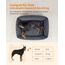 Feandrea Hundebett, Hundekissen in Leinenoptik, Hundekorb, erhöhte Ränder, rutschfeste Unterseite, Bezug abnehmbar waschbar, XXL, für extra große Hunde, 120 x 90 x 30 cm, dunkelgrau PGW013G01