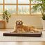 BEDSURE orthopädisches Hundebett Grosse Hunde - 112x81x7.6cm Hundekissen flauschig Hundematte waschbar Hundematratze in braun für große Hunde