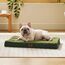 BEDSURE orthopädisches Hundebett kleine Hunde - 76x51x7.6cm Hundekissen flauschig Hundematte waschbar Hundematratze in dunkelgrün für kleine Hunde
