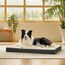 BEDSURE orthopädisches Hundebett Grosse Hunde - 91x69x7.6cm Hundekissen flauschig Hundematte waschbar Hundematratze in grau für große Hunde