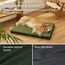 BEDSURE orthopädisches Hundebett Grosse Hunde - 112x81x7.6cm Hundekissen flauschig Hundematte waschbar Hundematratze in dunkelgrün für große Hunde