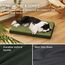 BEDSURE orthopädisches Hundebett Grosse Hunde - 91x69x7.6cm Hundekissen flauschig Hundematte waschbar Hundematratze in dunkelgrün für große Hunde
