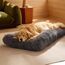BEDSURE Flauschiges Hundebett Grosse Hunde - 119x74x8 cm Hundebett waschbar für Extra große Hunde, rutschfeste Unterseite, Dunkelgrau