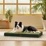 BEDSURE orthopädisches Hundebett Grosse Hunde - 91x69x7.6cm Hundekissen flauschig Hundematte waschbar Hundematratze in dunkelgrün für große Hunde