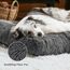 BEDSURE Flauschiges Hundebett Grosse Hunde - 119x74x8 cm Hundebett waschbar für Extra große Hunde, rutschfeste Unterseite, Dunkelgrau