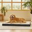BEDSURE orthopädisches Hundebett Grosse Hunde - 112x81x7.6cm Hundekissen flauschig Hundematte waschbar Hundematratze in grau für große Hunde