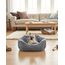 JOEJOY Hundebett Kleine Hunde, Hundekorb mit Herausnehmbar Decke, Hundebetten Cord Flauschiges Waschbar, rutschfest Hundekörbchen, Hundesofa mit Hohem Rand Passt bis zu 9kg Haustiere(51x48x15cm)