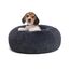 HMTOPE Orthopädisches Hundebett rund Hundekissen Hundesofa Katzenbett Donut Kuscheliges Hundekorb Waschbar, 60 cm Ø, Dunkelgrau