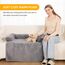 PAWBOSE Hundebett für Sofa,100x88cm Hundebett Grosse Hundedecke, Sofaschutz, Waschbar und Rutschfest Hundekissen, Hundecouch für Kleiner Mittelgroße Grosse Hunde, Grau