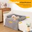 PAWBOSE Hundebett für Sofa,100x88cm Hundebett Grosse Hundedecke, Sofaschutz, Waschbar und Rutschfest Hundekissen, Hundecouch für Kleiner Mittelgroße Grosse Hunde, Grau