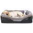 JOYELF XXLarge Orthopädisches Hundebett Memory Foam Hundebett & Hundesofa Gedächtnisschaum mit abnehmbarem waschbarem Bezug und Quietschspielzeug als Geschenk