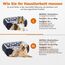 FURTIME Hundebett Grosse Hunde, Hundekorb Waschbar Hundekörbchen rutschfeste Hundebetten, Flauschig Hundematratze mit Erhöhte Ränder Weiches, Hundesofa für Hunde Katze, Schwarz/Sterne, 89x63x23cm
