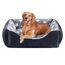 FURTIME Hundebett Grosse Hunde, Hundekorb Waschbar Hundekörbchen rutschfeste Hundebetten, Flauschig Hundematratze mit Erhöhte Ränder Weiches, Hundesofa für Hunde Katze, Schwarz/Sterne, 89x63x23cm