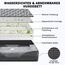 FURTIME Orthopädisches Hundebett Mittelgroße Hunde, Memory Foam Hundekorb Grosse Hunde, Abnehmbar und Waschbar, rutschfeste Hundekörbchen, Hohem Rand Hundesofa, 89 x 64 x 18cm