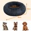 HMTOPE Orthopädisches Hundebett rund Hundekissen Hundesofa Katzenbett Donut Kuscheliges Hundekorb Waschbar, 60 cm Ø, Dunkelgrau
