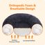 HMTOPE Orthopädisches Hundebett rund Hundekissen Hundesofa Katzenbett Donut Kuscheliges Hundekorb Waschbar, 120 cm Ø, Dunkelgrau