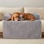 PAWBOSE Hundebett für Sofa,100x88cm Hundebett Grosse Hundedecke, Sofaschutz, Waschbar und Rutschfest Hundekissen, Hundecouch für Kleiner Mittelgroße Grosse Hunde, Grau