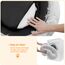 HMTOPE Orthopädisches Hundebett rund Hundekissen Hundesofa Katzenbett Donut Kuscheliges Hundekorb Waschbar, 120 cm Ø, Hellgrau