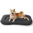 BEDSURE waschbar Hundekissen für Grosse Hunde - weiche und Bequeme Hundebetten für mittelgroße & große Hunde, dünne Hundematte mit Rutschfester Unterseite für Käfig & Hundebett, 89x56 cm, Dunkelgrau