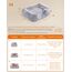 Feandrea Hundebett, mittelgroßes Hundekissen, 71 x 55 x 18 cm, Hundekorb, weiche Polsterung, Hundesofa, erhöhte Ränder, Bezug abnehmbar und waschbar, rutschfest, Ombré-Grau PGW271G01
