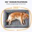 FURTIME Orthopädisches Hundebett Mittelgroße Hunde, Memory Foam Hundekorb Grosse Hunde, Abnehmbar und Waschbar, rutschfeste Hundekörbchen, Hohem Rand Hundesofa, 89 x 64 x 18cm