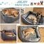 JOEJOY Hundebett Mittelgroße Hunde, Hundekorb Waschbar Flauschig, Plüsch rutschfeste Hundebetten, 76x61x23cm, Hundekörbchen für Mittelgroße und Große Katzen und Hunde