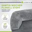 Juskys Hundebett Sheena L orthopädisch, waschbar & rutschfest - 98 x 70 x 17 cm - Hundesofa flauschig mittelgroße Hunde Grau - Haustierbett Hundesofa