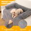 PAWBOSE Hundebett für Sofa,100x88cm Hundebett Grosse Hundedecke, Sofaschutz, Waschbar und Rutschfest Hundekissen, Hundecouch für Kleiner Mittelgroße Grosse Hunde, Grau