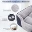 JOEJOY Hundebett Mittelgroße Hunde, Hundekorb Waschbar, Flauschig Hundebetten, rutschfest HundeköRbchen, Kuschelig Hundesofa für Hunde und Katzen, 63×53×20 cm