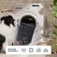 BEDSURE waschbar Hundematte Mittelgroße Hunde - 89x56 cm Hundekissen mittelgroße Hunde mit hochdichter Schaumstofffüllung, Sherpa-Plüsch waschbar Hundematratze, dunkelgrau