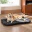 BEDSURE waschbar Hundekissen für Grosse Hunde - weiche und Bequeme Hundebetten für mittelgroße & große Hunde, dünne Hundematte mit Rutschfester Unterseite für Käfig & Hundebett, 89x56 cm, Dunkelgrau