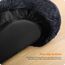 HMTOPE Orthopädisches Hundebett rund Hundekissen Hundesofa Katzenbett Donut Kuscheliges Hundekorb Waschbar, 120 cm Ø, Dunkelgrau
