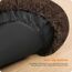 HMTOPE Orthopädisches Hundebett rund Hundekissen Hundesofa Katzenbett Donut Kuscheliges Hundekorb Waschbar, 120 cm Ø, Braun