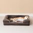 EHEYCIGA Orthopädisches Hundebett Grosse Hunde, 104x69cm, Memory Foam Hundekorb Mittelgroße Hunde, Waschbar Hundesofa Wasserdicht rutschfest, Hundecouch mit Hohem Rand, Braun