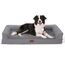 COZY KISS Orthopädisches Hundebett für große Hunde, waschbares Hundesofa, groß, stützendes Schaumstoff-Haustier-Couch-Bett mit abnehmbarem, (1, U-Grau, U(107 * 76 * 19cm)