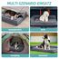 COZY KISS Orthopädisches Hundebett, 19cm Dicke Hundesofa für Mittelgroße Hunde, Abnehmbar und Waschbar Hundecouch, rutschfeste Unterseite, Wasserdichtes Innenfutter (Gris-L-Type, L(107 * 76 * 19CM)