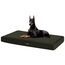 HMTOPE Orthopädisches Hundebett, 10cm Dicke Hundekissen für Grosse Hunde, Abnehmbar und Waschbar Hundematte, rutschfeste Unterseite, Wasserdichtes Innenfutter, 120 cm, Olivgrün