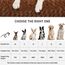KSIIA Hundebett Grosse Hunde Waschbar, XL Hundekissen flauschig, Hundematte für große mittelgroße Hunde, rutschfeste Unterseite, Hundekorb Hundematratz Haustierbett Braun 105x70cm