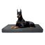 HMTOPE Orthopädisches Hundebett, 10cm Dicke Hundekissen für Grosse Hunde, Abnehmbar und Waschbar Hundematte, rutschfeste Unterseite, Wasserdichtes Innenfutter, 120 cm, Dunkelgrau