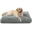 KSIIA Hundebett Grosse Hunde Waschbar, Plüsch Hundekissen flauschig, 105x70cm, rutschfeste Unterseite, Hundematte für große, mittelgroße Hunde, Hundekorb Hundematratze Haustierbett Grau