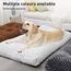 KSIIA Hundebett Grosse Hunde Waschbar, XL Hundekissen flauschig, Hundematte für große mittelgroße Hunde, rutschfeste Unterseite, Hundekorb Hundematratz Haustierbett Braun 105x70cm