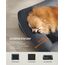 Feandrea Orthopädisches Hundebett, Hundekissen, Hundekorb, weiche Polsterung, Hundesofa, erhöhte Ränder, Bezug abnehmbar und waschbar, 76 x 51 x 18 cm, rutschfeste Unterseite, dunkelgrau PGW074G01V1